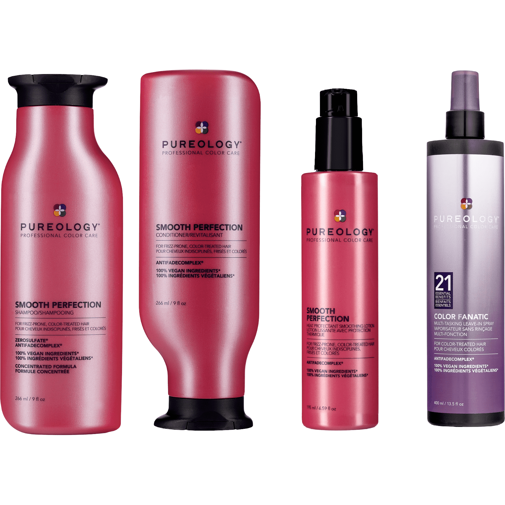 Pureology Smooth Perfection deals Shampoo/Conditioner + Color Fanatic Spray